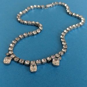 Perfect vintage rhinestone choker necklace
